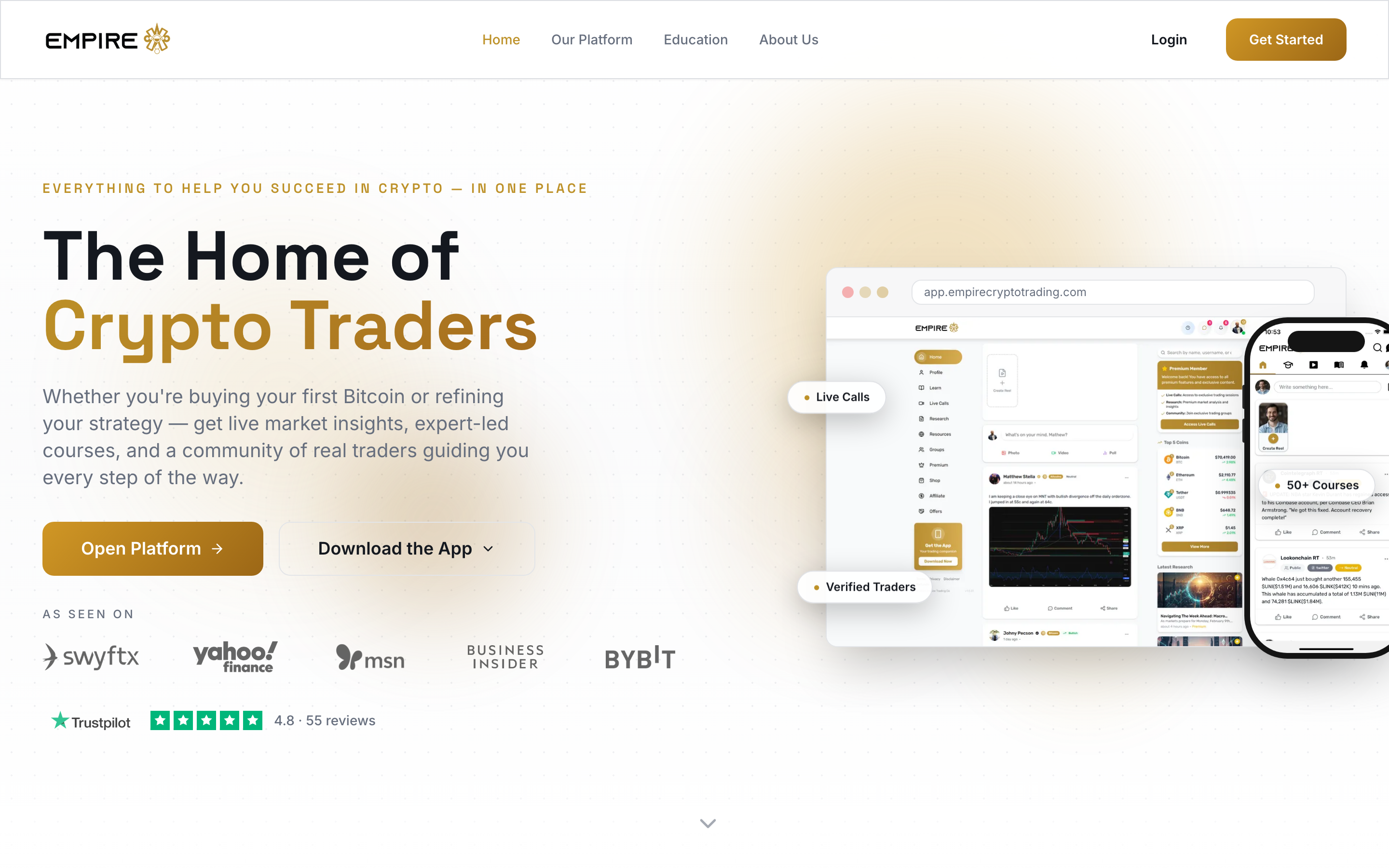 Landing page